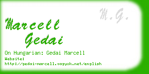 marcell gedai business card